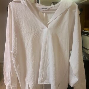 Calvin Klein V-Neck Blouse